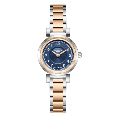 Lee Cooper Stainless Steel Silver and Rose Gold Watch for Women LC08270.590