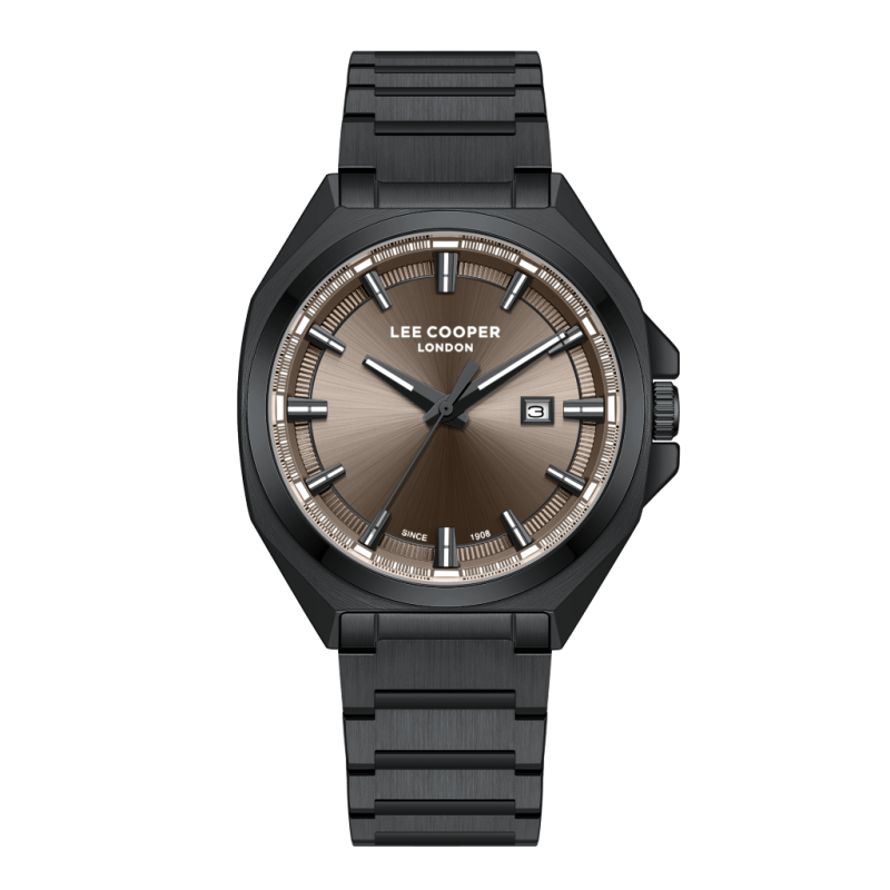 Lee Cooper Stainless Steel Black Watch for Men LC08271.660