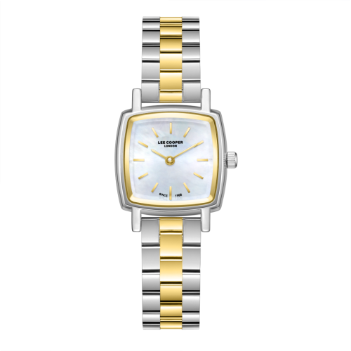Lee Cooper Stainless Steel Silver and Gold Watch for Women LC08283.220