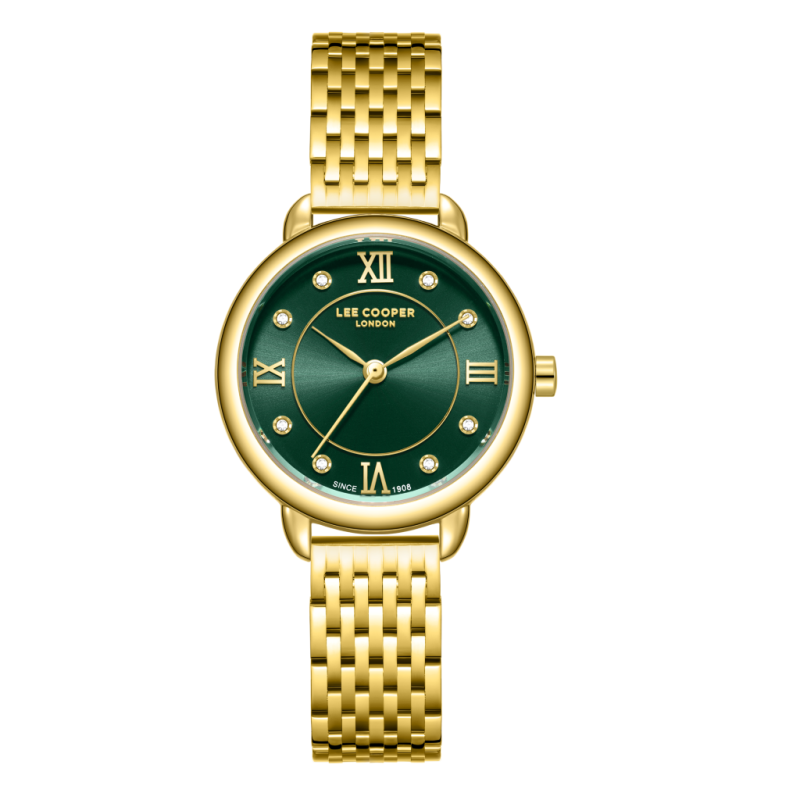 Lee Cooper Stainless Steel Gold Watch for Women LC08287.170