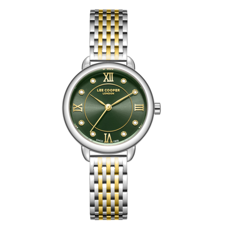 Lee Cooper Stainless Steel Silver and Gold Watch for Women LC08287.270