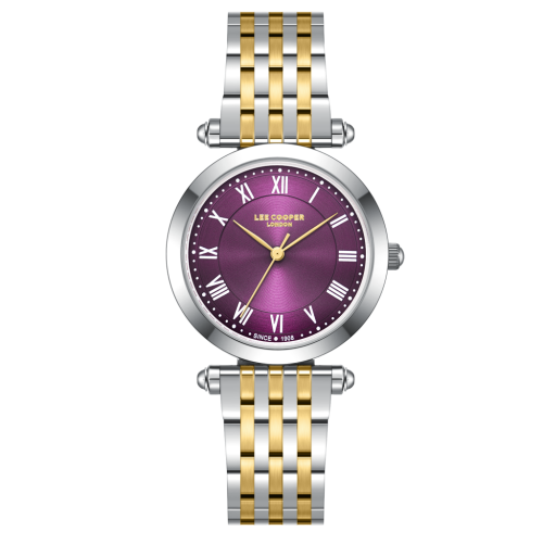Lee Cooper Stainless Steel Silver and Gold Watch for Women LC08290.280