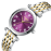 Lee Cooper Stainless Steel Silver and Gold Watch for Women LC08290.280