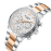 Lee Cooper Stainless Steel Silver and Rose Gold Watch for Men LC08293.560