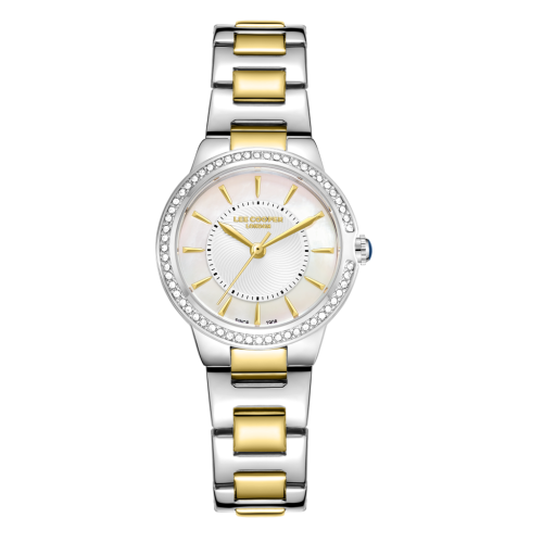 Lee Cooper Stainless Steel Silver and Gold Watch for Women LC08295.220