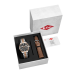 Lee Cooper Stainless Steel Silver and Rose Gold Watch for Men LC08318.560