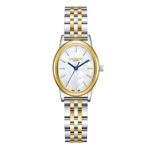 Lee Cooper Stainless Steel Silver Gold Watch Set for Women LC08319.220