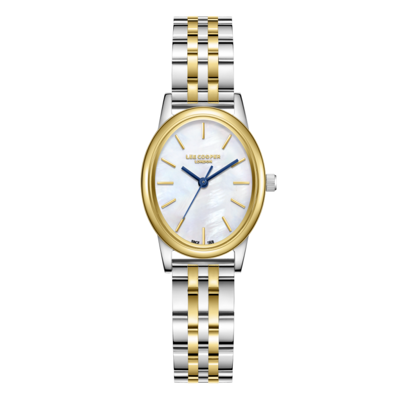 Lee Cooper Stainless Steel Silver Gold Watch Set for Women LC08319.220