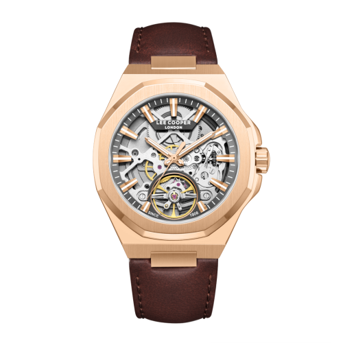 Lee Cooper Leather Brown Watch for Men LC08369.454