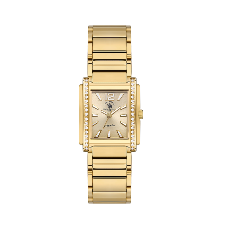 Santa Barbara Polo & Racquet Club Luxury Gold Stainless Steel Watch for Women SB.1.10547-4