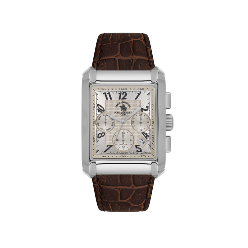 Santa Barbara Polo & Racquet Club Legend Brown Genuine Leather Watch for Men SB.1.10550-2