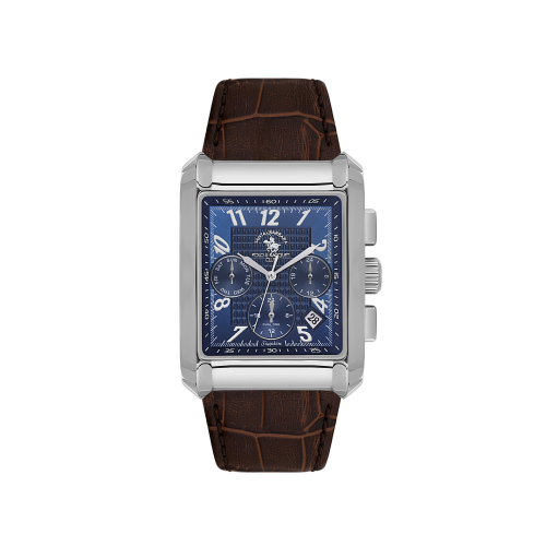Santa Barbara Polo & Racquet Club Legend Dark Brown Genuine Leather Watch for Men SB.1.10550-3