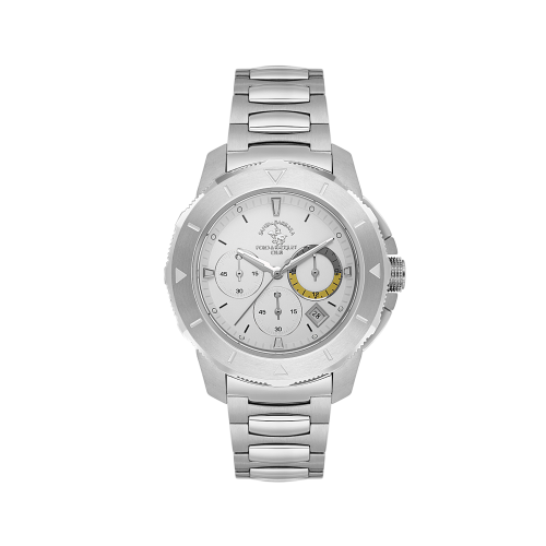 Santa Barbara Polo & Racquet Club Legend Silver Stainless Steel Watch for Men SB.1.10561-1