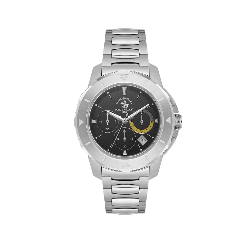 Santa Barbara Polo & Racquet Club Legend Silver Stainless Steel Watch for Men SB.1.10561-2