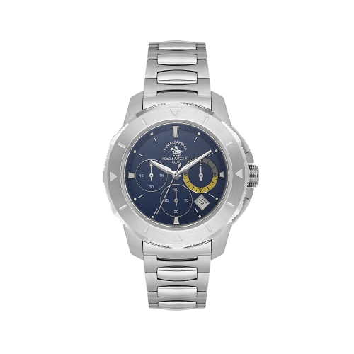 Santa Barbara Polo & Racquet Club Legend Silver Stainless Steel Watch for Men SB.1.10561-3