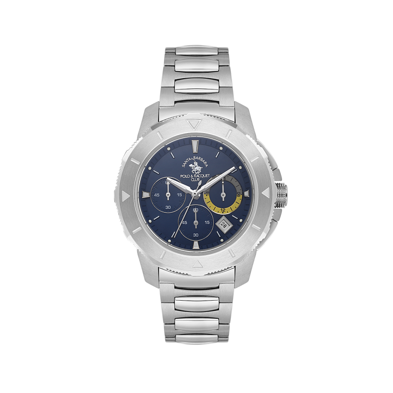 Santa Barbara Polo & Racquet Club Legend Silver Stainless Steel Watch for Men SB.1.10561-3