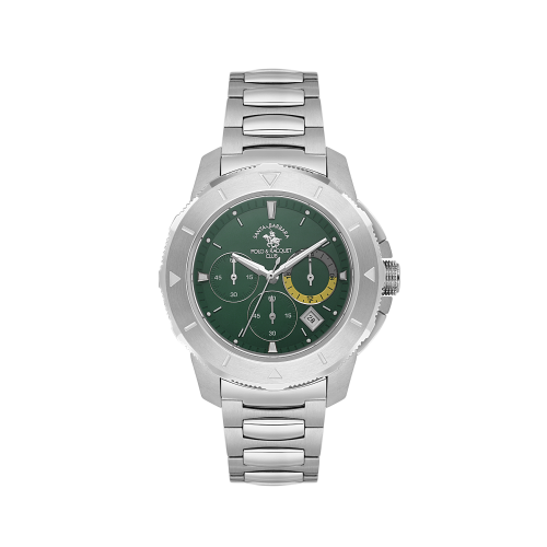 Santa Barbara Polo & Racquet Club Legend Silver Stainless Steel Watch for Men SB.1.10561-4