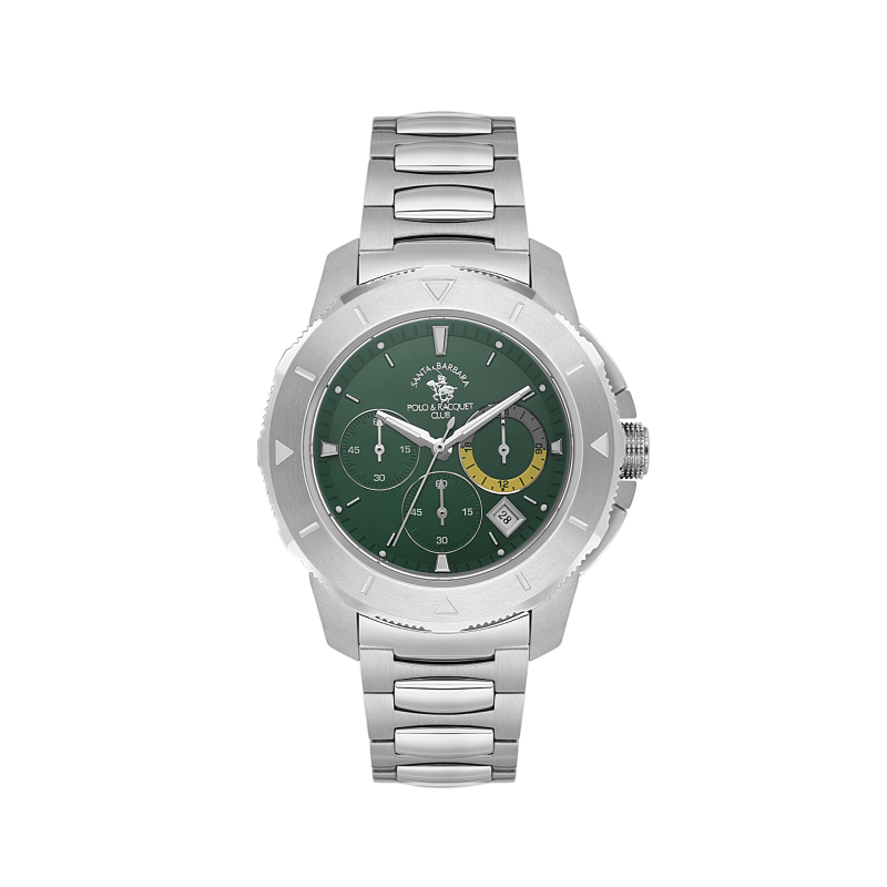 Santa Barbara Polo & Racquet Club Legend Silver Stainless Steel Watch for Men SB.1.10561-4