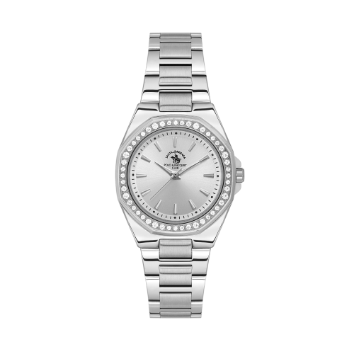Santa Barbara Polo & Racquet Club Unique Silver Stainless Steel Watch for Women SB.1.10647-1
