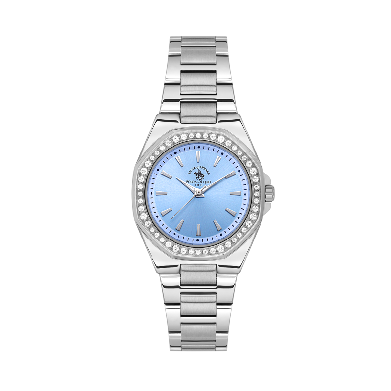 Santa Barbara Polo & Racquet Club Unique Silver Stainless Steel Watch for Women SB.1.10647-2