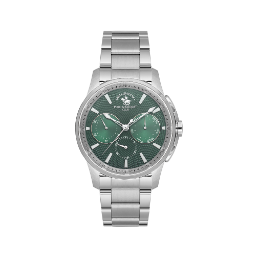 Santa Barbara Polo & Racquet Club Legend Silver Stainless Steel Watch for Men SB.1.10651-4