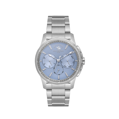 Santa Barbara Polo & Racquet Club Legend Silver Stainless Steel Watch for Men SB.1.10651-5