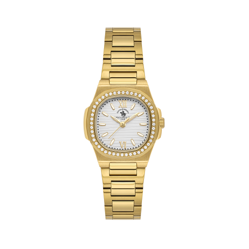 Santa Barbara Polo & Racquet Club Unique Gold Stainless Steel Watch for Women SB.1.10658-2