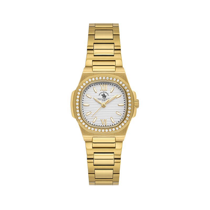 Santa Barbara Polo & Racquet Club Unique Gold Stainless Steel Watch for Women SB.1.10658-2