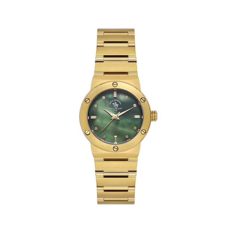 Santa Barbara Polo & Racquet Club Unique Gold Stainless Steel Watch for Women SB.1.10664-3