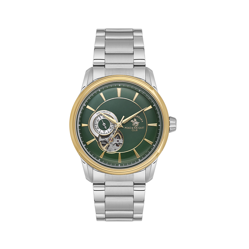 Santa Barbara Polo & Racquet Club Luxury Silver Stainless Steel Watch for Men SB.1.10670-4
