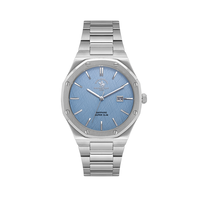 Santa Barbara Polo & Racquet Club Noble Silver Stainless Steel Watch for Men SB.1.10673-4