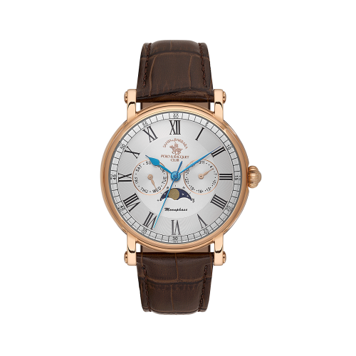 Santa Barbara Polo & Racquet Club Legend Brown Leather Watch for Men SB.4.10033-5