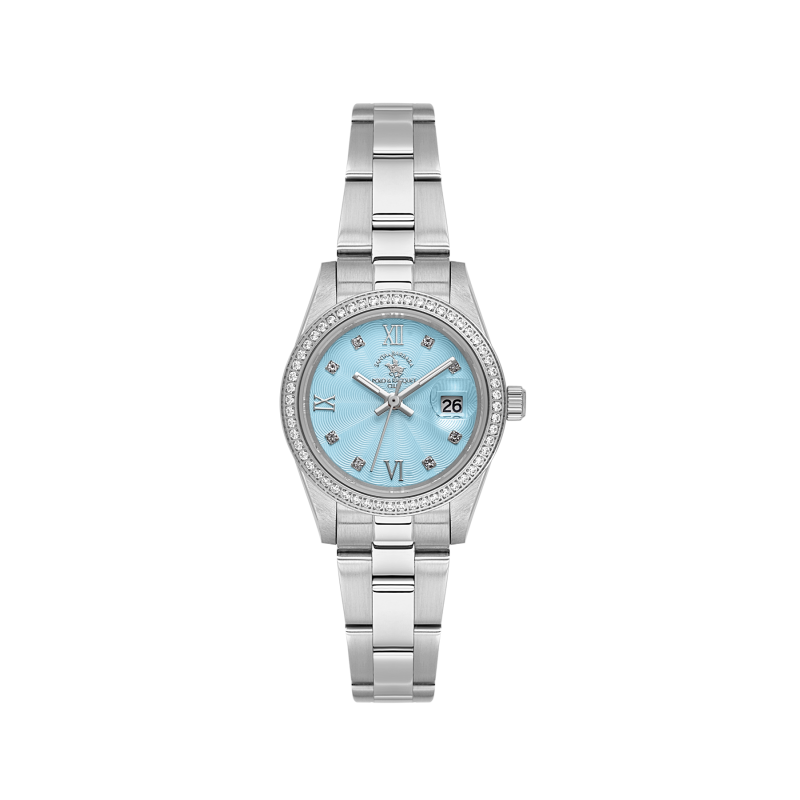 Santa Barbara Polo & Racquet Club Unique Silver Stainless Steel Watch for Women SB.4.10035-2
