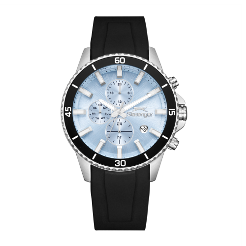 Slazenger Silicone Band Black Watch for Men SL.09.2572.2.301