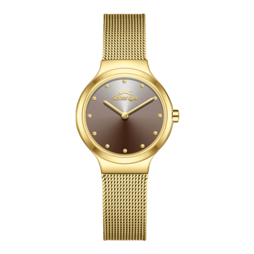Slazenger Mesh Band Gold Watch for Women SL.09.2587.3.140