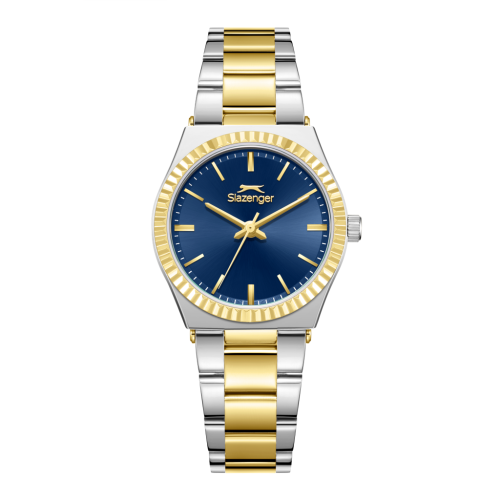 Slazenger Stainless Steel Silver and Gold Watch for Women SL.09.2589.3.290