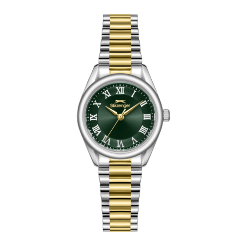 Slazenger Stainless Steel Silver and Gold Watch for Women SL.09.2591.3.270