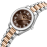 Slazenger Stainless Steel Silver and Rose Gold Watch for Women SL.09.2591.3.540
