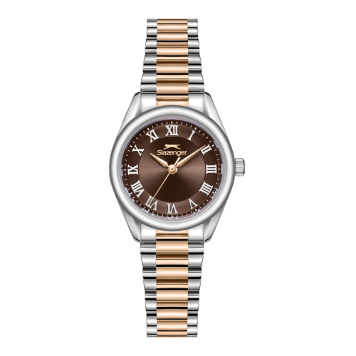 Slazenger Stainless Steel Silver and Rose Gold Watch for Women SL.09.2591.3.540