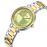 Slazenger Stainless Steel Silver and Gold Watch for Women SL.09.2593.3.270