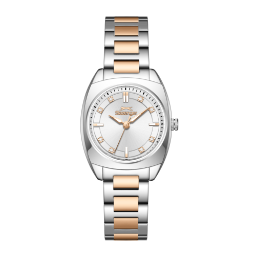 Slazenger Stainless Steel Silver and Rose Gold Watch for Women SL.09.2597.3.530