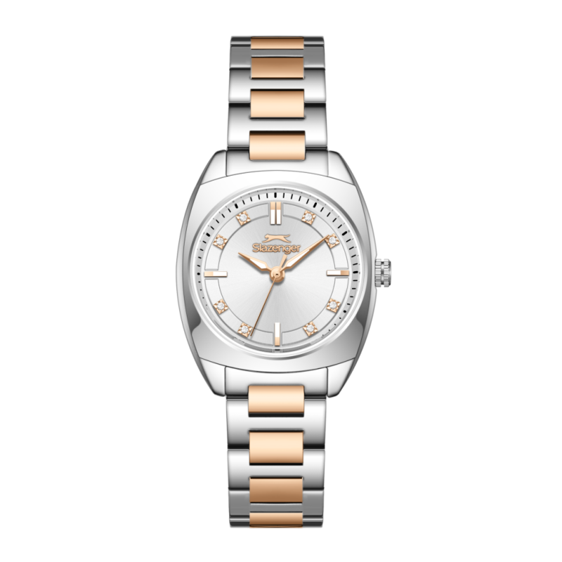Slazenger Stainless Steel Silver and Rose Gold Watch for Women SL.09.2597.3.530