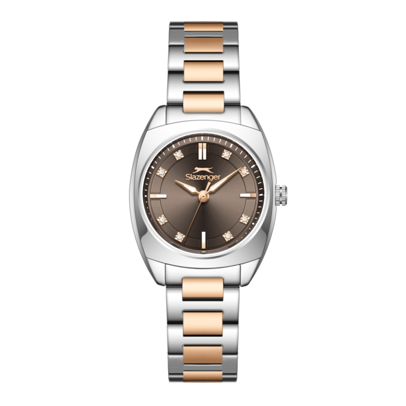 Slazenger Stainless Steel Silver and Rose Gold Watch for Women SL.09.2597.3.540