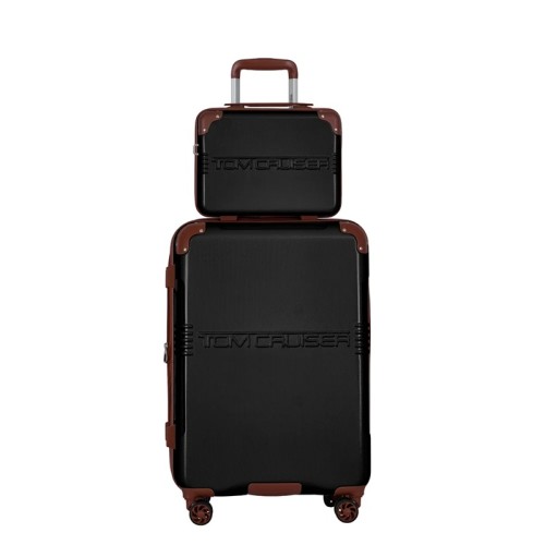 Tomcruiser Grand Tour Hard Trolley 20 Inch With 16 Inch Vanity Case Black TC-HT-161