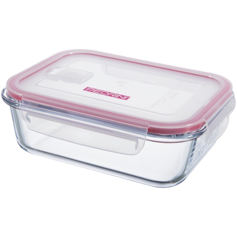 Pedrini Glass Food Container Rect 1500Ml