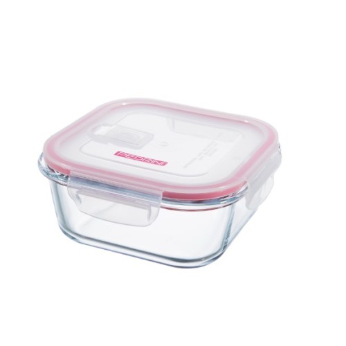 Pedrini Glass Container Square 1100Ml