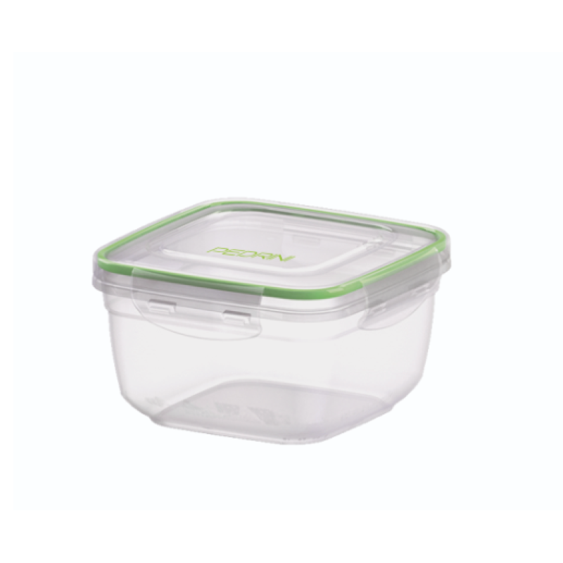 Pedrini Plastic Container Square 0.5Ltrs