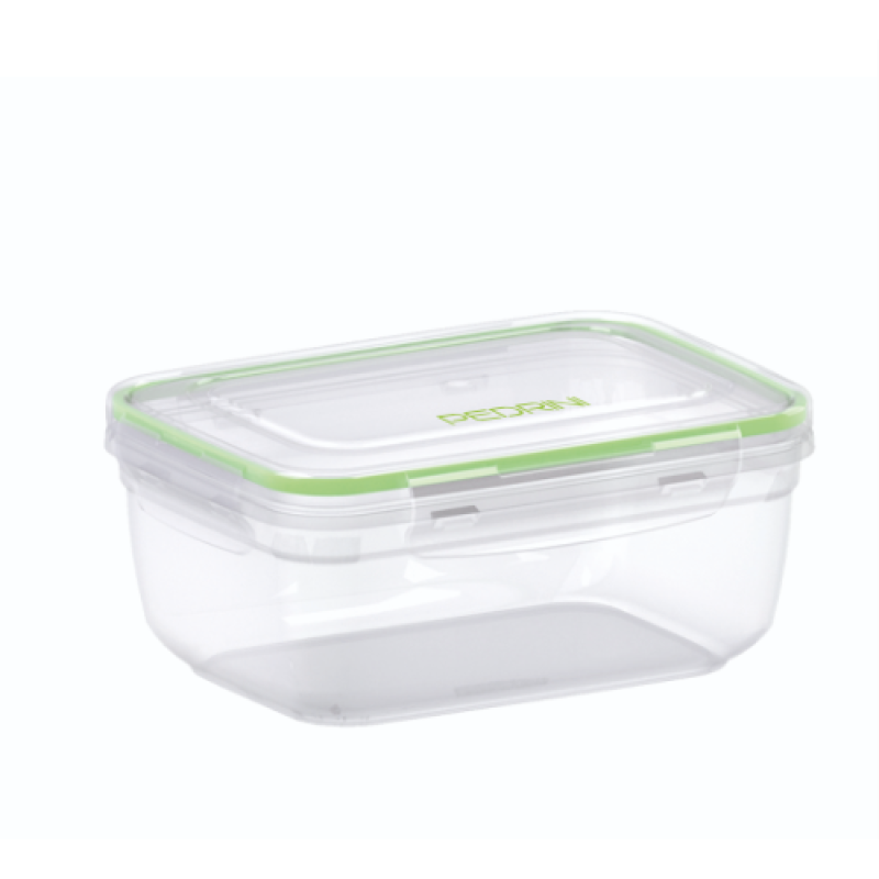 Pedrini Plastic Container Rect 0.8Ltrs