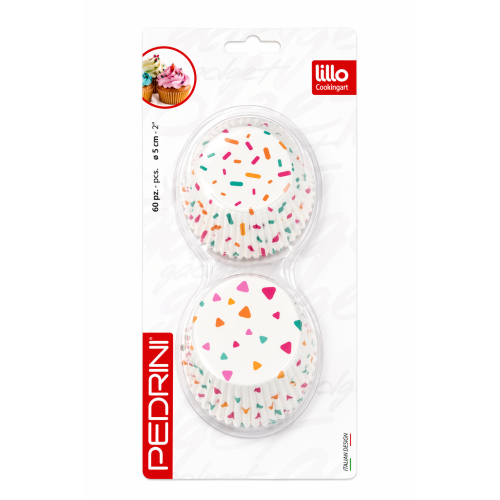 Pedrini Pastry Cup Assorted Designs 60pcs Set