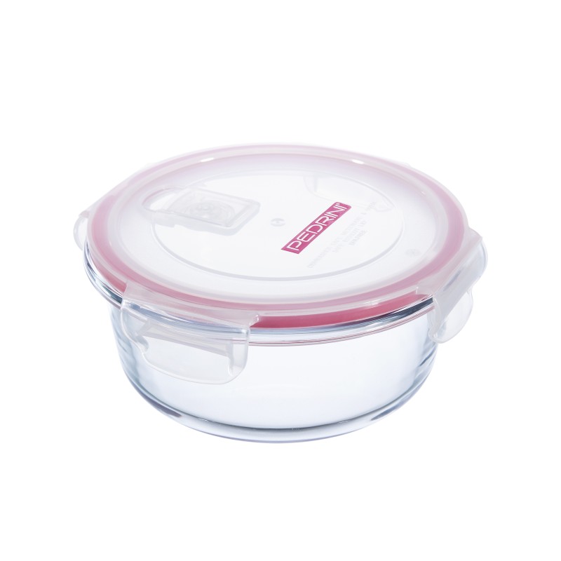 Pedrini Glass Food Container Round 950Ml